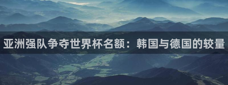 世界杯亚洲区预选赛赛程表：亚洲强队争夺世界杯名额：韩国与德国的较量
